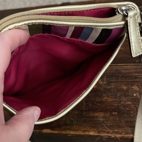 Coach Legacy North South Multicolor Stripe Crossbody 7.5"x8.5" - Picture 4 of 5